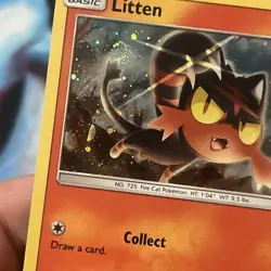 Litten SM08 Black Star Promo Sun and Moon Promos Pokemon TCG LP - Image 1