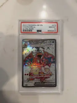 2023 POKEMON OBF EN-OBSIDIAN FLAMES ULTRA RARE #215 CHARIZARD EX PSA 10 - Image 1