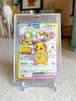 Pokemon Pikachu EX SSP EN 219/191 Full Art Ultra Rare Holo 200 HP 300 TCG MINT! - Image 1