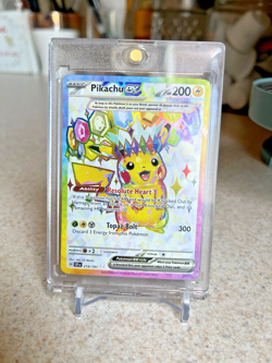 Pokemon Pikachu EX SSP EN 219/191 Full Art Ultra Rare Holo 200 HP 300 TCG MINT! - Image 3