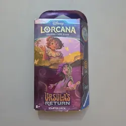 Disney Lorcana TCG: Ursula's Return Starter Deck Amber & Amethyst Sealed - Image 1