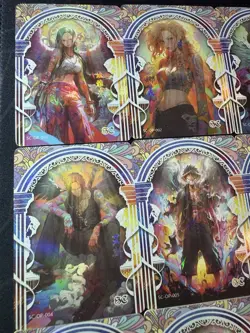 One Piece Collectible Foiled Character Anime 14 Waifu Cards CCG Limited - Image 2