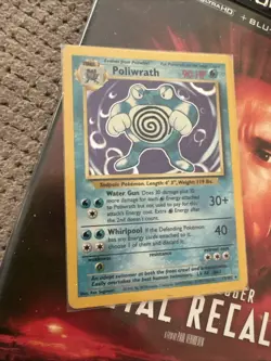 Poliwrath 13/102 Base Set Holo Rare Unlimited LP Pokemon Card - Image 1