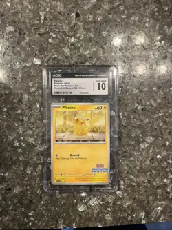 Pikachu Pokemon 2025 Black Star Promos 214 Illustration 2024 Winner CGC 10 - Image 3