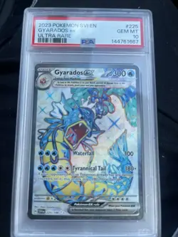 2023 POKEMON SVI EN-SCARLET & VIOLET ULTRA RARE #225 GYARADOS EX PSA 10 GEM MT - Image 1