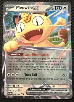 Meowth ex 062/088 - Perfect Order - NM - Pokemon TCG - Image 1