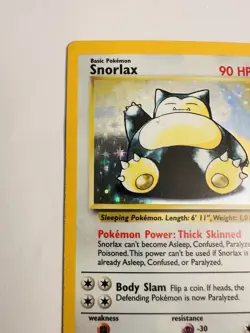 Pokemon Snorlax Jungle Holo Rare 11/64 90 HP Basic 1999 The Pokemon Company - Image 5
