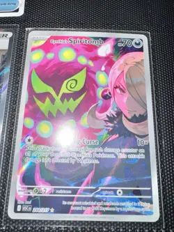 Pokemon Cynthia's Spiritomb 244/217 ASC EM Full Art Holo English Pokemon TCG - Image 1