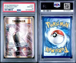 PSA 10 Gem Mint Brock’s Grit 107/108 Pokemon TCG 2016 XY EVOLUTIONS - Image 3
