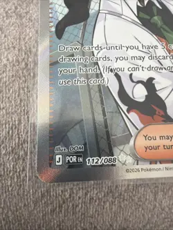 Pokemon TCG Naveen Trainer Supporter 112/088 Perfect Order Nm Condition - Image 3