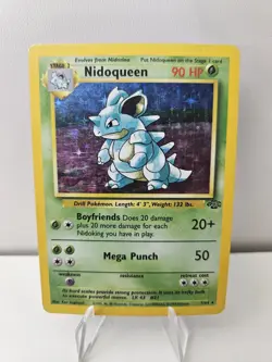 Pokemon TCG Nidoqueen Jungle 7/64 Holo Unlimited Holo Rare - Image 1