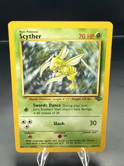Pokemon Scyther 26/64 Jungle Rare Unlimited Regular English 1999 - Image 1