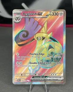 Aegislash ex 230/182 Full Art Ultra Rare Paradox Rift Pokemon Card Mint - Image 1