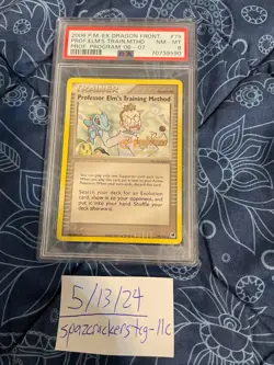 Pokemon TCG PSA8 Professor Elm's Training Method #79 PROFESSOR PROGRAM 2006-2007 - Image 2