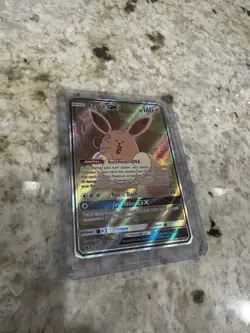 Pokemon TCG Eevee GX SM233 Full Art Promo Heavily Played - Image 1