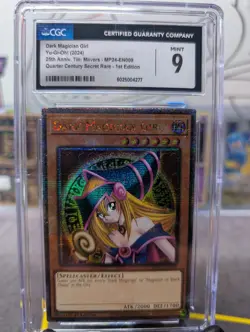 2024 Yu-Gi-Oh Dark Magician Girl MP24-EN009 25th Anniv CGC 9 Mint - Image 1