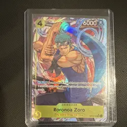 One Piece CCG OP15-113 Roronoa Zoro Character Holo 6000 HP 4 Cost - Image 1