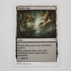 MTG Bojuka Bog White Border Mystery Booster 2 Rare Land NM Card Exile Graveyard - Image 1
