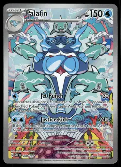 Pokemon Cards Palafin 200/197 Obsidian Flames Illustration Rare NM - Image 1