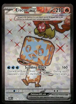 Pokemon Cards Eiscue ex 210/197 Obsidian Flames Ultra Rare NM - Image 1