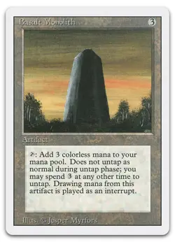Basalt Monolith (LP) Revised Edition 3ED Magic MTG - Image 1