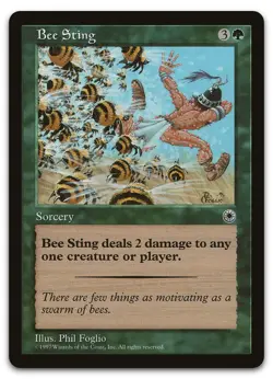 Bee Sting (LP) Portal POR Magic MTG - Image 1