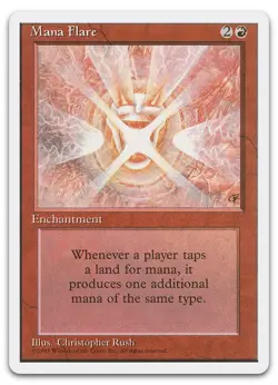 Mana Flare (LP) Fourth Edition 4ED Magic MTG - Image 1