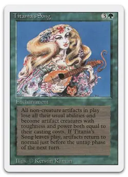 Titania's Song (LP) Revised Edition 3ED Magic MTG - Image 1