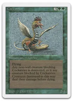 Cockatrice (LP) Revised Edition 3ED Magic MTG - Image 1
