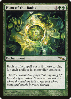Hum of the Radix #122 (MP) Mirrodin MRD Magic MTG - Image 1