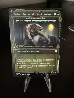 MTG Magic The Gathering PIP Fallout Showcase #348 Ruzka Terror of Point Lookout - Image 1