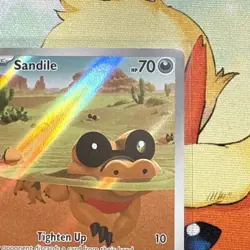 Sandile 135/86 Illustration Rare Black Bolt Pokemon TCG Card - Near Mint (17) - Image 4