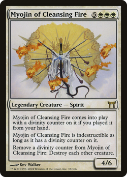 Myojin of Cleansing Fire #35 (MP) Champions of Kamigawa CHK Magic MTG - Image 1