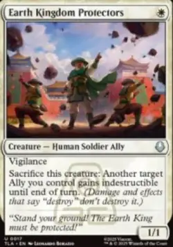 Earth Kingdom Protectors Avatar TLA 17 MTG Foil NM - Image 1