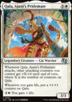Qala, Ajani's Pridemate Foundations Jumpstart J25 32 MTG Regular - Image 1