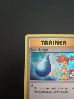 Pokemon 2016 XY Promos #XY204 Gym Badge Misty Holo Black Star Promo - Image 5