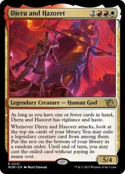 Djeru and Hazoret MTG NM REG 221 - Image 1