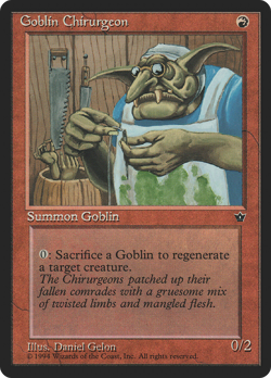 Goblin Chirurgeon (Gelon) (MP) Fallen Empires FEM Magic MTG - Image 1