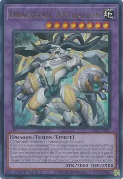 YuGiOh! TCG - Dracotail Arathalion - Justice Hunters - Ultra Rare [NM] - Image 1
