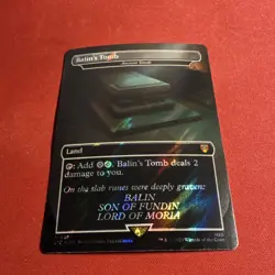 Wizards of the Coast Balin's Tomb Foil Land Mythic 0387 Commander LOTR MTG - Image 1