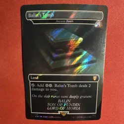 Wizards of the Coast Balin's Tomb Foil Land Mythic 0387 Commander LOTR MTG - Image 2