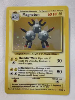 EX/LP - Magneton - 9/102 - Base Set - Pokemon Card - Image 1