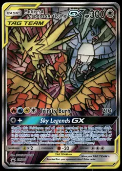 Pokemon Moltres & Zapdos & Articuno GX Promo SM Promos SM210 NM Holo - Image 1