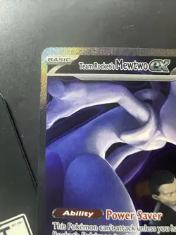 Team Rockets Mewtwo EX 281/217 SIR Ascended Heroes Full Art Holo Pokemon TCG, NM - Image 3