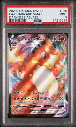 Charizard VMAX 020/189 Pokemon TCG Darkness Ablaze Full Art PSA 9 MINT - Image 1