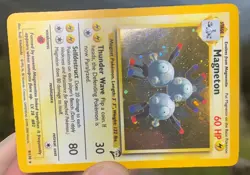 Pokemon TCG Magneton Base Set 2 9/130 Holo Rare Unlimited NM - Image 3
