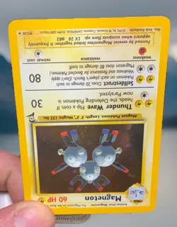 Pokemon TCG Magneton Base Set 2 9/130 Holo Rare Unlimited NM - Image 4