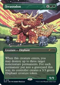 MTG English Terastodon NM Normal Secret Lair - Image 1
