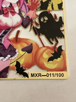 Nakano Nino Halloween Metal Card Numbered MXR 011/100 Goddess Story Anime Card - Image 3