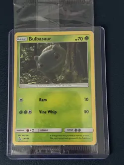 Pokemon TCG Bulbasaur Holo Card Detective Pikachu SM198 Mint Condition SEALED - Image 1